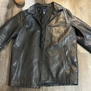 Black GAP Leather Jacket